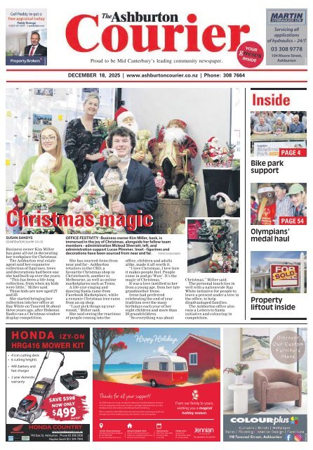 Ashburton Courier: December 18, 2025