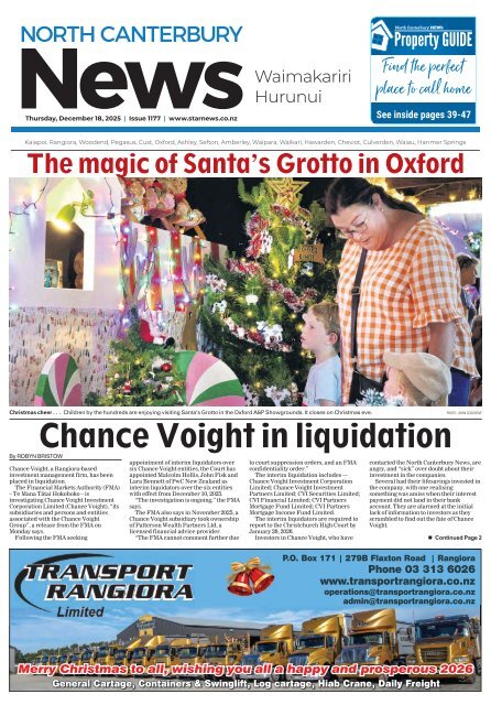 North Canterbury News: December 18, 2025