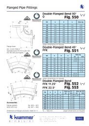 Double-Flanged Bend FFK 30 - Krammer Armaturen