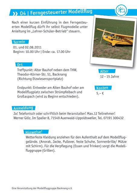 Download (jugendferienprogramm2011.pdf) - Treffpunkt 44