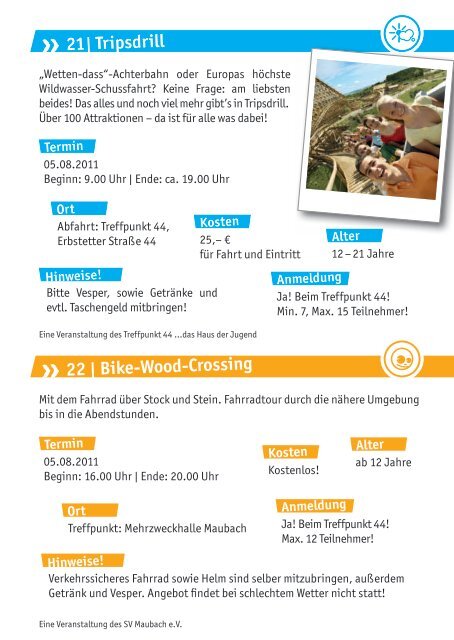 Download (jugendferienprogramm2011.pdf) - Treffpunkt 44