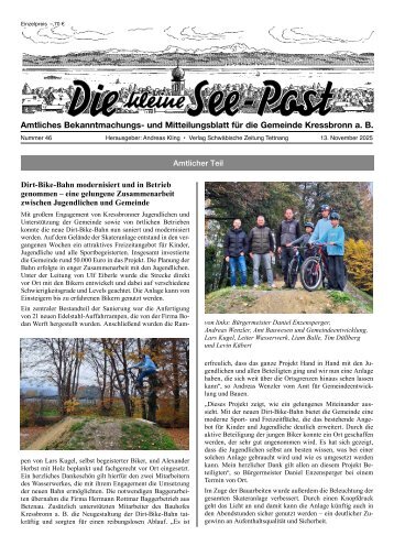 13.11.2025 Die kleine See-Post