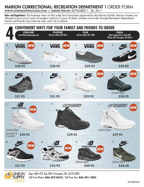 Marion Correctional Recreation Department Union Supply Direct Marion Correctional Recreation Department Union Supply Direct