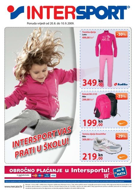 INTeRspoRT vAs pRATI u škoLu! - Mercator