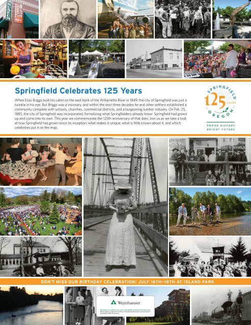 Springfield Celebrates 125 Years - City of Springfield