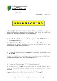 K U N D M A C H U N G - Marktgemeinde Kollerschlag