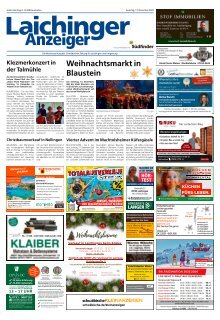 13.12.2025 Laichinger Anzeiger