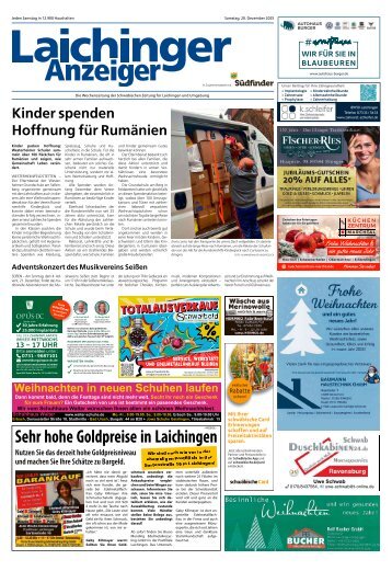 20.12.2025 Laichinger Anzeiger