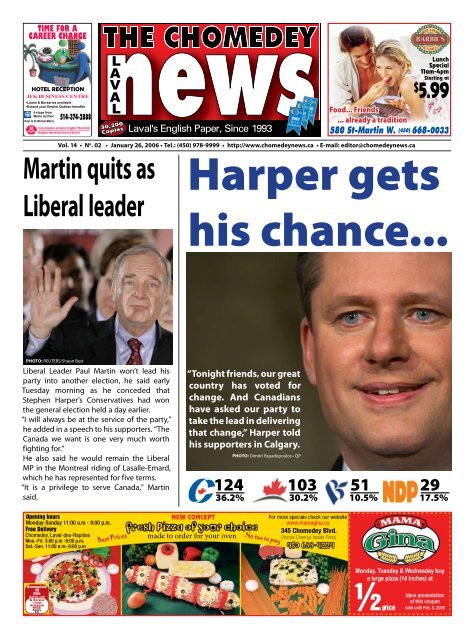 Martin quits as Liberal leader - Laval News