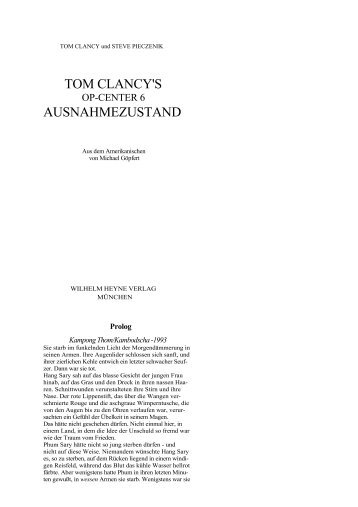 TOM CLANCY'S AUSNAHMEZUSTAND