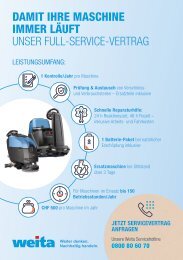 Flyer Servicevertrag Maschinen