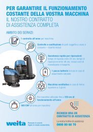Flyer Contratto di assistenza per macchinari