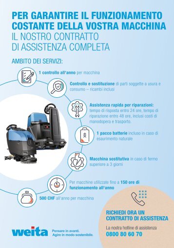 Flyer Contratto di assistenza per macchinari