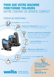 Flyer Contrat de service pour machines