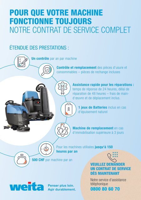 Flyer Contrat de service pour machines