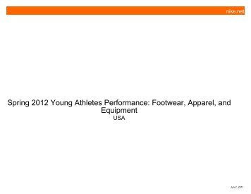 Spring 2012 Young Athletes Performance ... - Sports World Inc.