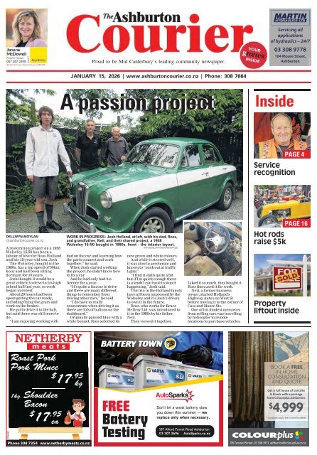 Ashburton Courier: January 15, 2026