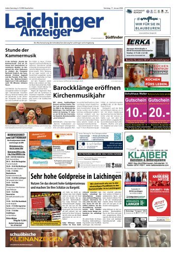 17.01.2026 Laichinger Anzeiger