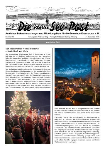 04.12.2025 Die kleine See-Post