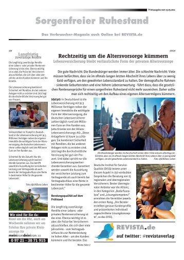 Sorgenfreier Ruhestand - Revista Verlag