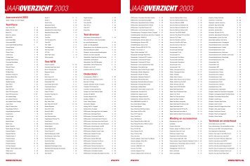 jaaroverzicht 2003 jaaroverzicht 2003 - Fiets