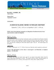 24-HOUR MAJOR CRIME SUMMARY REPORT