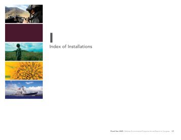 Appendix I: Index of Installations - denix