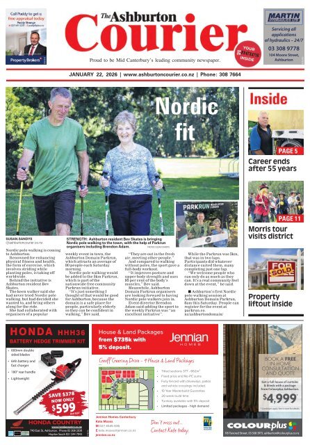 Ashburton Courier: January 22, 2026