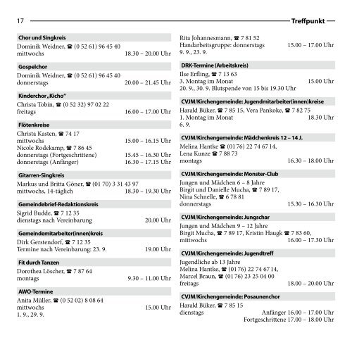 Ausgabe 08-09/2010 - ref. Johannesgemeinde Kachtenhausen