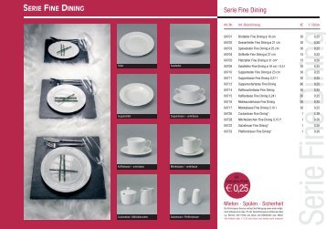 Serie Fine Dining - Much Festservice GmbH