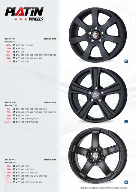 PLATIN – die Felgen- und Reifen - Interpneu