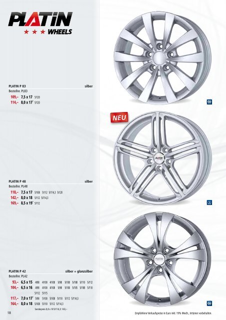 PLATIN – die Felgen- und Reifen - Interpneu