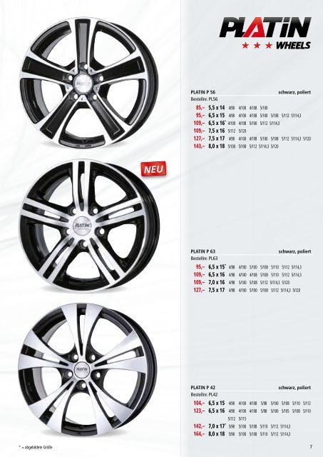 PLATIN – die Felgen- und Reifen - Interpneu