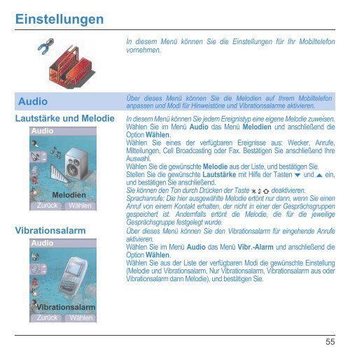 Bedienungsanleitung SAGEM MY X-6 GSM ... - Fax-Anleitung.de