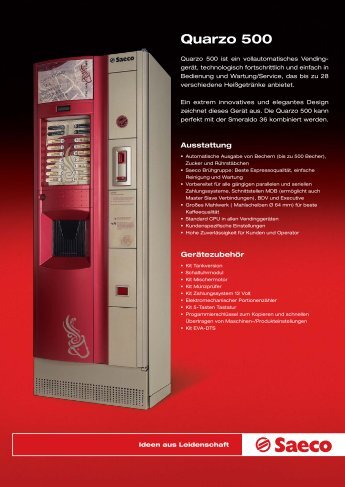 Quarzo 500 - Verkaufs-Automaten GmbH