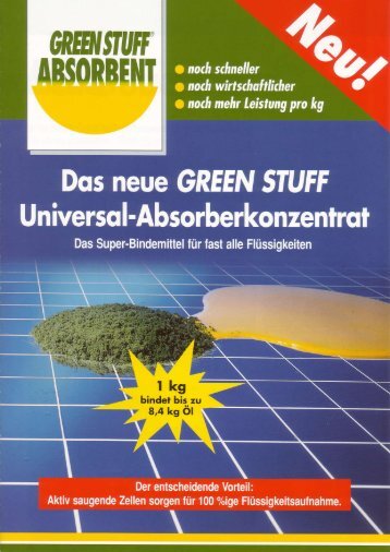 GreenStuff-Absorbent - Prospektblatt - hego-biotec