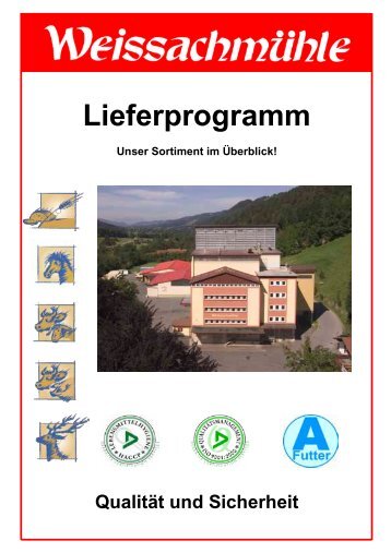 Lieferprogramm - Weissachmühle