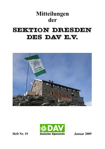 Berg Heil ! Bis zur nächsten Ausgabe! - DAV Sektion Dresden