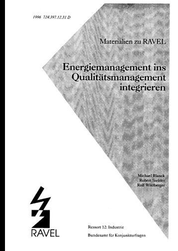 Energiemanagement ins Qualitätsmanagement ... - Energie.ch