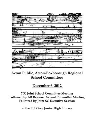No reduction - Acton-Boxborough Regional School District - MEC