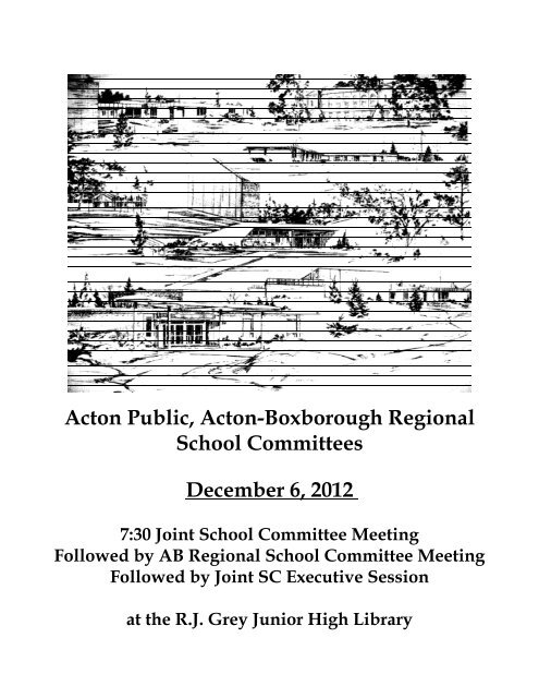 No reduction - Acton-Boxborough Regional School District - MEC