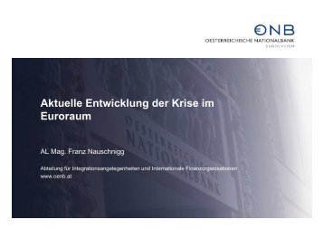 Krise im Euroraum - Kommunalkredit Austria AG