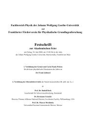 Festschrift - Frankfurter Förderverein für Physikalische ...