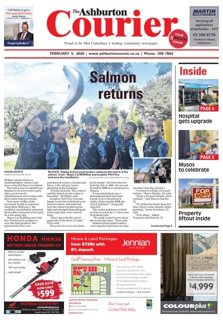 Ashburton Courier: February 05, 2026