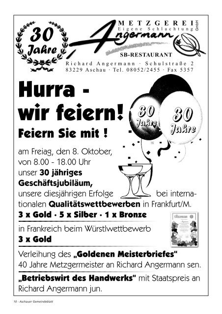 Gemeinde-Blatt Okt. .04 - Gewerbeverein Aschau