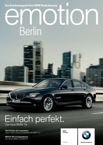 emotion Ausgabe 4/2008 - BMW Group - Niederlassung Berlin