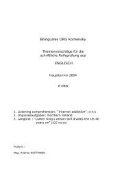 Matura Englisch - schriftlich - 2004 - ORG Komensky