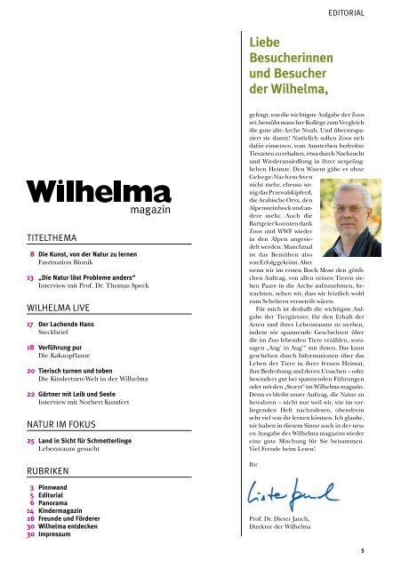 Wilhelma magazin 2/2011