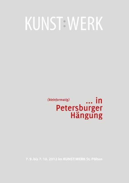 ... in Petersburger Hängung - St.Pöltner Künstlerbund