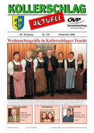 Weihnachtsgrüße in Kollerschlager Tracht - Marktgemeinde ...